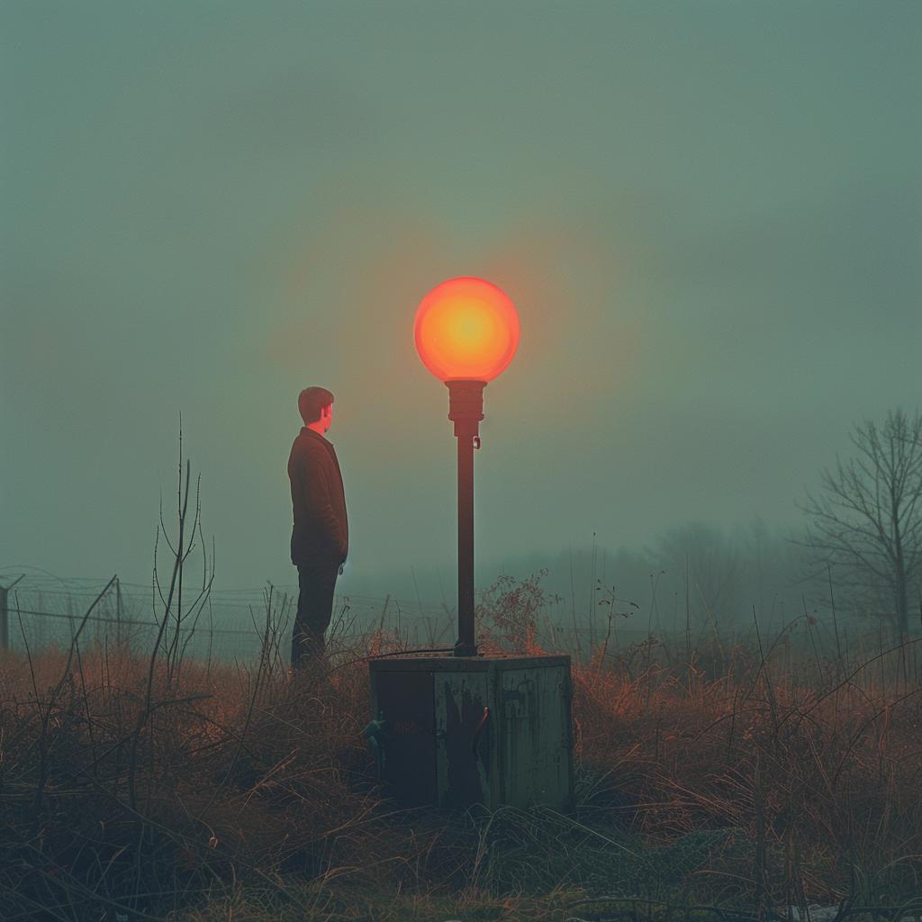 surreal  sci-fi  fog  lighting  photo  glow  man  lamp  weird  odd 965668