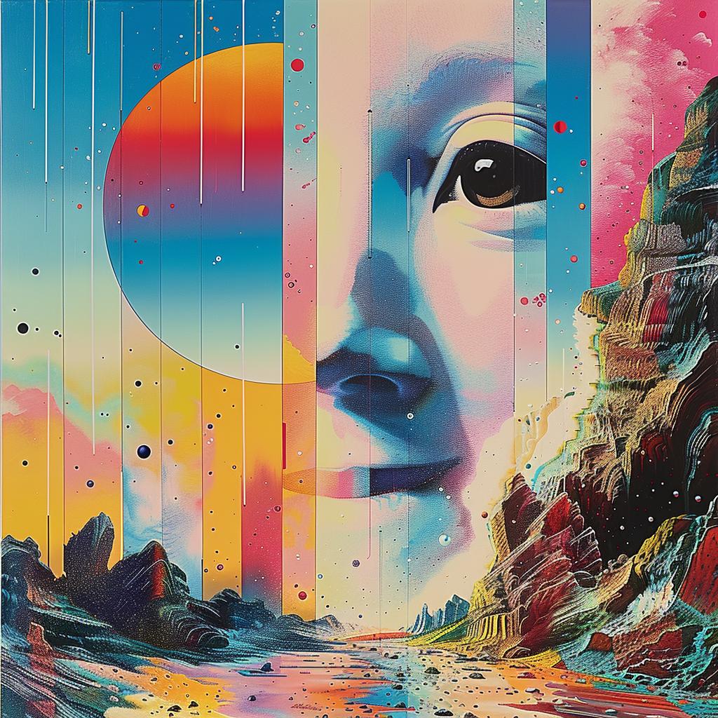 face  sun  background  painting  colorful  chromoluminosity  art  expression  vibrant  portrait 967901