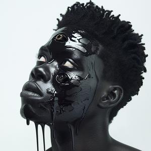 Pop  Art  African-American  female  dripping  makeup  Troy  Brooks  portrait  beauty 1074360