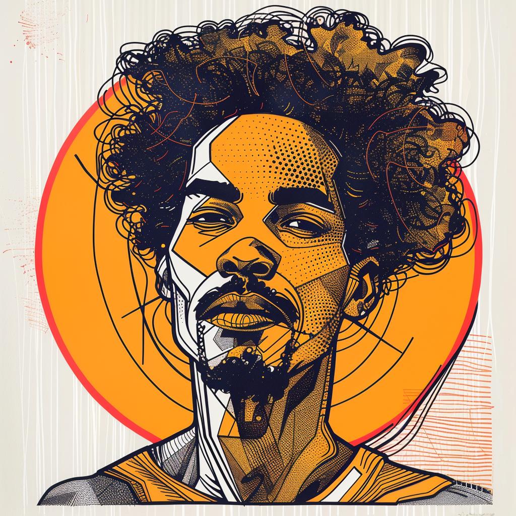 Pop Art  African-American  man  hair  drawing  curly  white  background  illustration  male 937953