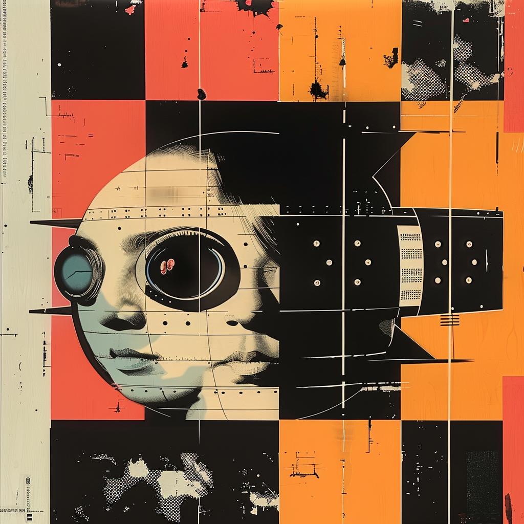 painting  mans  face  robot  head  surreal  portrait  illustration  modern  art 968372