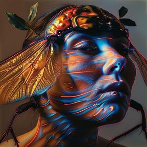 woman  holography  fly  surreal  head  texture  creative  art  visual  design 1060282
