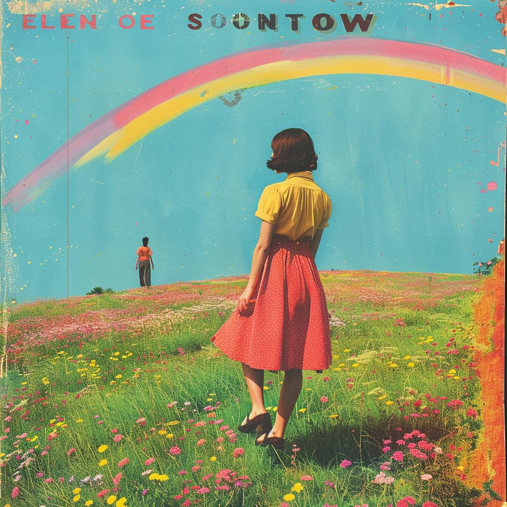 creative  surreal  album  cover  rainbow  colorful  art  vibrant  playful  illustration 1017274