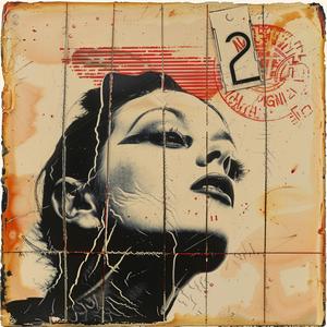 painting  woman  background  red  black  encaustic  Todd  White  style  art 1064688
