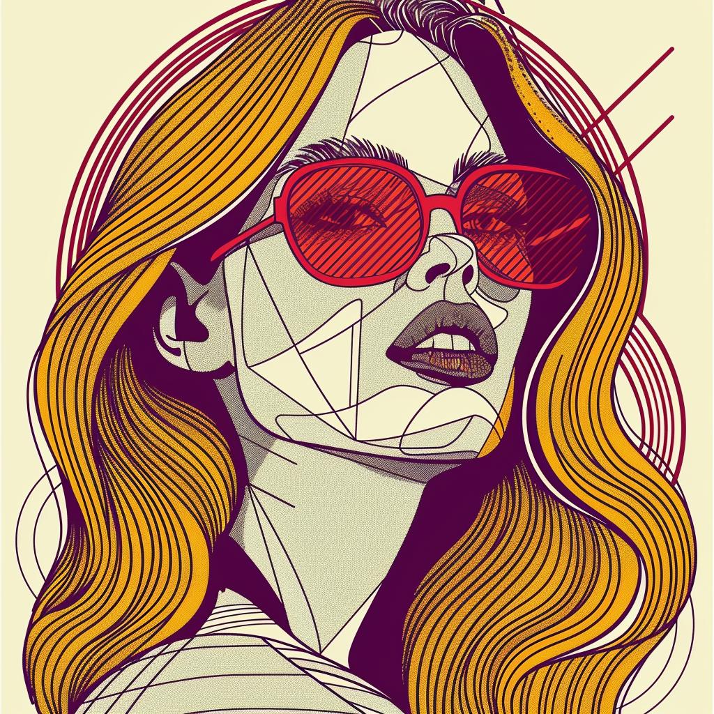 pop  art  blonde  woman  female  long  hair  sunglasses  white  portrait 937042