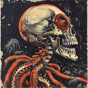 skull  tentacles  painting  chromolithography  dark  illustration  art  design  mysterious  unique 1048152
