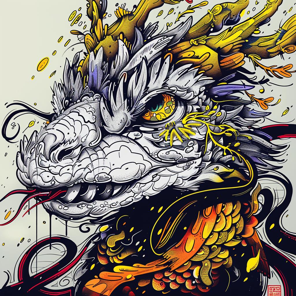mythical  creature  dragon  yellow  orange  feathers  fantasy  fantastic  vibrant  artistic 949273