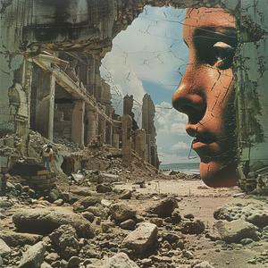 surrealism  collage  montage  ironically  1990s  advertisements  juxtaposition  hole  face  enigmatic 1041239