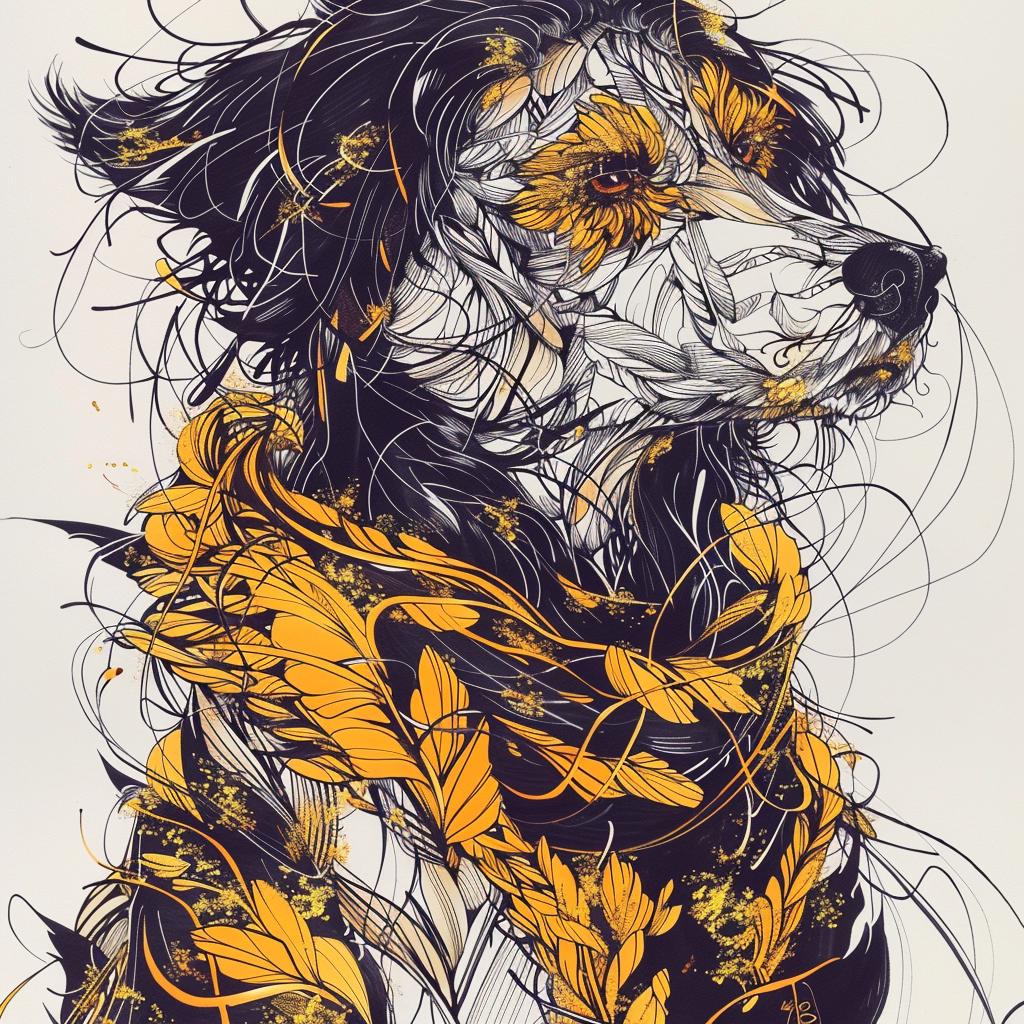 mythical  creature  dog  hybrid  fantasy  unique  imaginative  blending  canine  art 952791