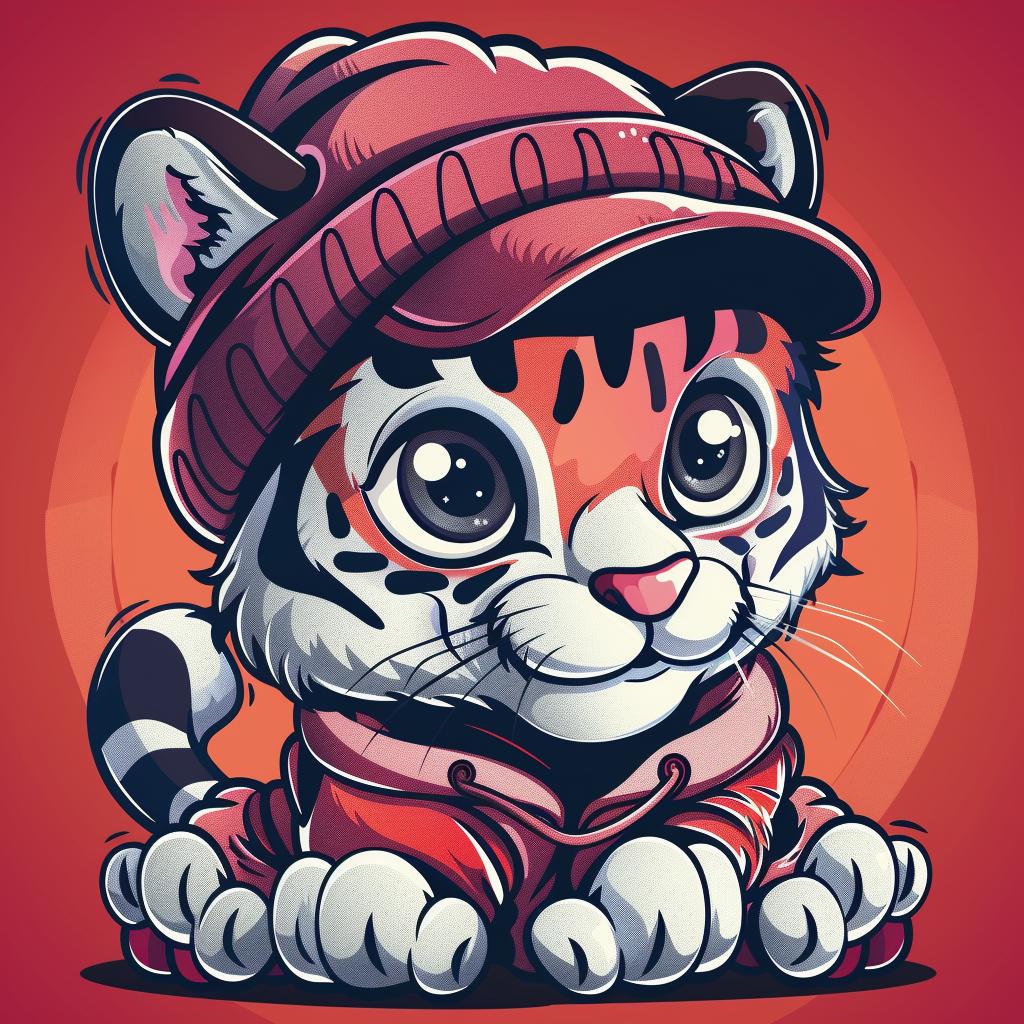 tiger  kawaii  streetwise  culture  minimal  cap  adorable  cartoon  cute  simple 955931