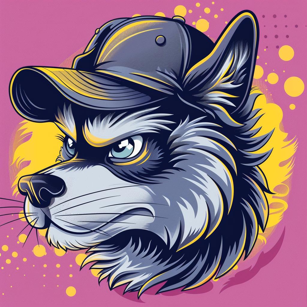 aggressive  streetwise  animal  baseball  cap  urban  minimal  wolf  cartoon  art 956463