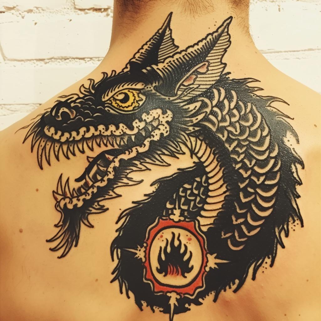 tattoo  dragon  man  back  Saul  Bass  occult  dark  spiritual  mythical 932672