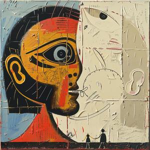 painting  faces  abstract  emotion  expression  color  art  modern  surreal  psychological 1068152