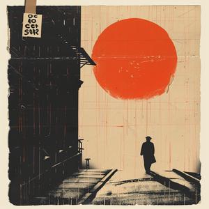 Saul  Bass  poster  man  walking  street  sun  background  art  design 1068015