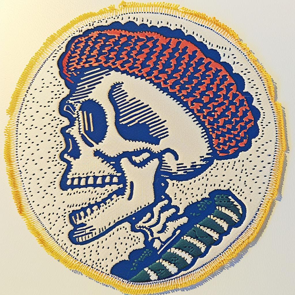 patch  skull  hat  streetwear  chenille  stitches  hip-hop  minimal  cool  culture 961128
