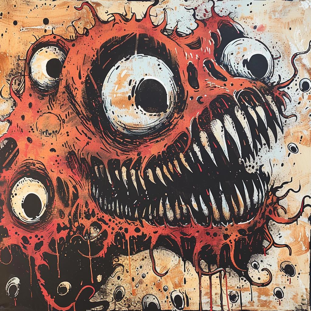 monster  eyes  mouth  surreal  colorful  art  creative  whimsical  design  hyper-realistic 961731