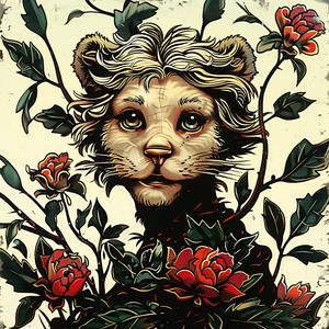 lion  king  art  chromolithography  character  animated  vibrant  iconic  fantasy  wildlife 1048122