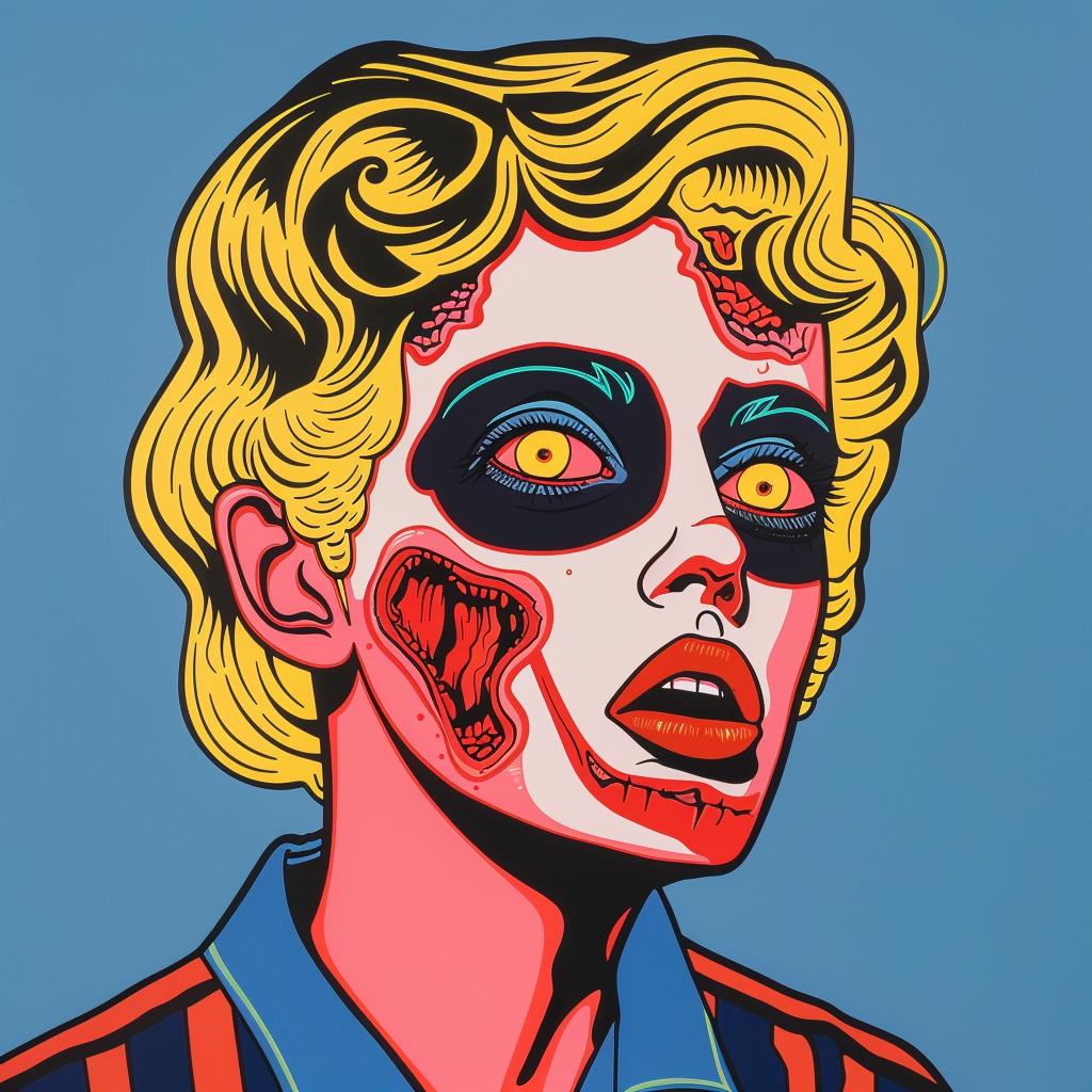 painting  woman  zombie  horror  dark  gothic  expression  spooky  macabre  creepy 972932