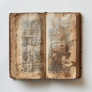 book  open  white  background  torn  old  Todd  Hido  view  above 1075956