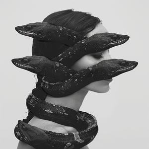 surreal  female  snakes  abstract  minimalist  dark  faces  linda  gün  bizarre 1075592
