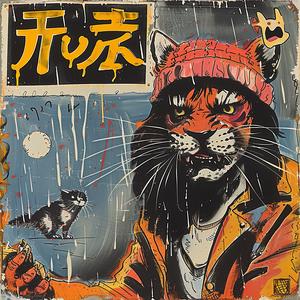 tiger  hat  cat  animal  whimsical  playful  colorful  illustration  portrait  art 1079298