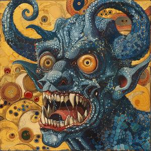 creature  devil  wolfman  portrait  art  surrealism  pointillism  demon  teeth  visual 1077101