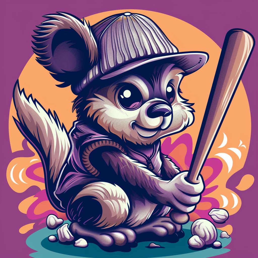cartoon  squirrel  baseball  bat  uniform  hip-hop  culture  simple  minimal  animal 959558