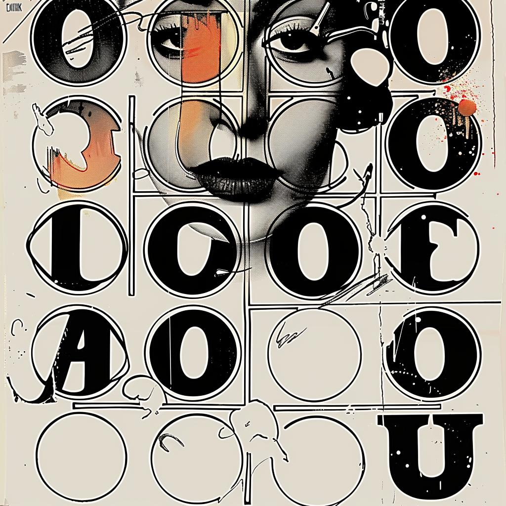 poster  woman  face  graphic  text  design  modern  abstract  colorful  bold 950828