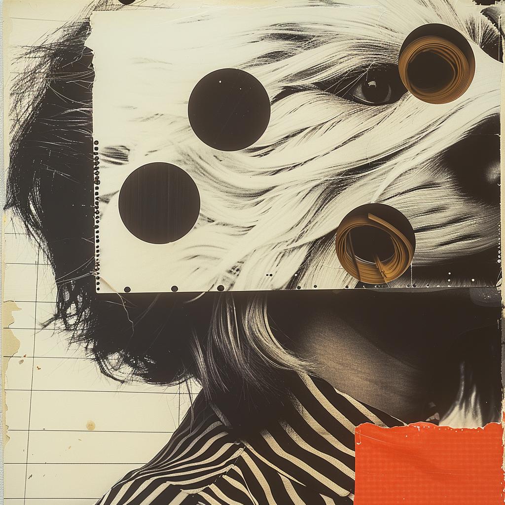 collage  woman  mask  dog  art  mixed-media  expression  colorful  portrait  social-issue 1020282