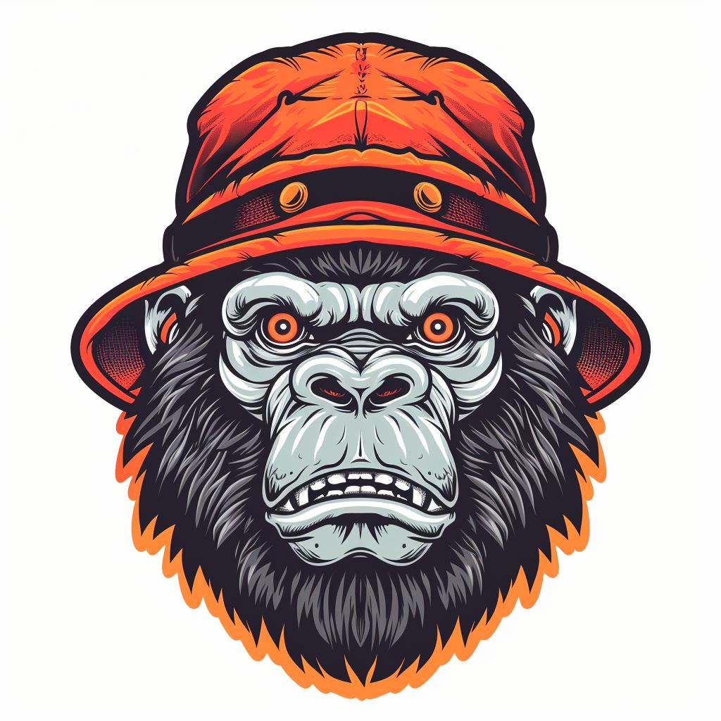 aggressive  anthropomorphic  zoo  animal  hat  street  culture  minimal  gorilla  illustration 955765