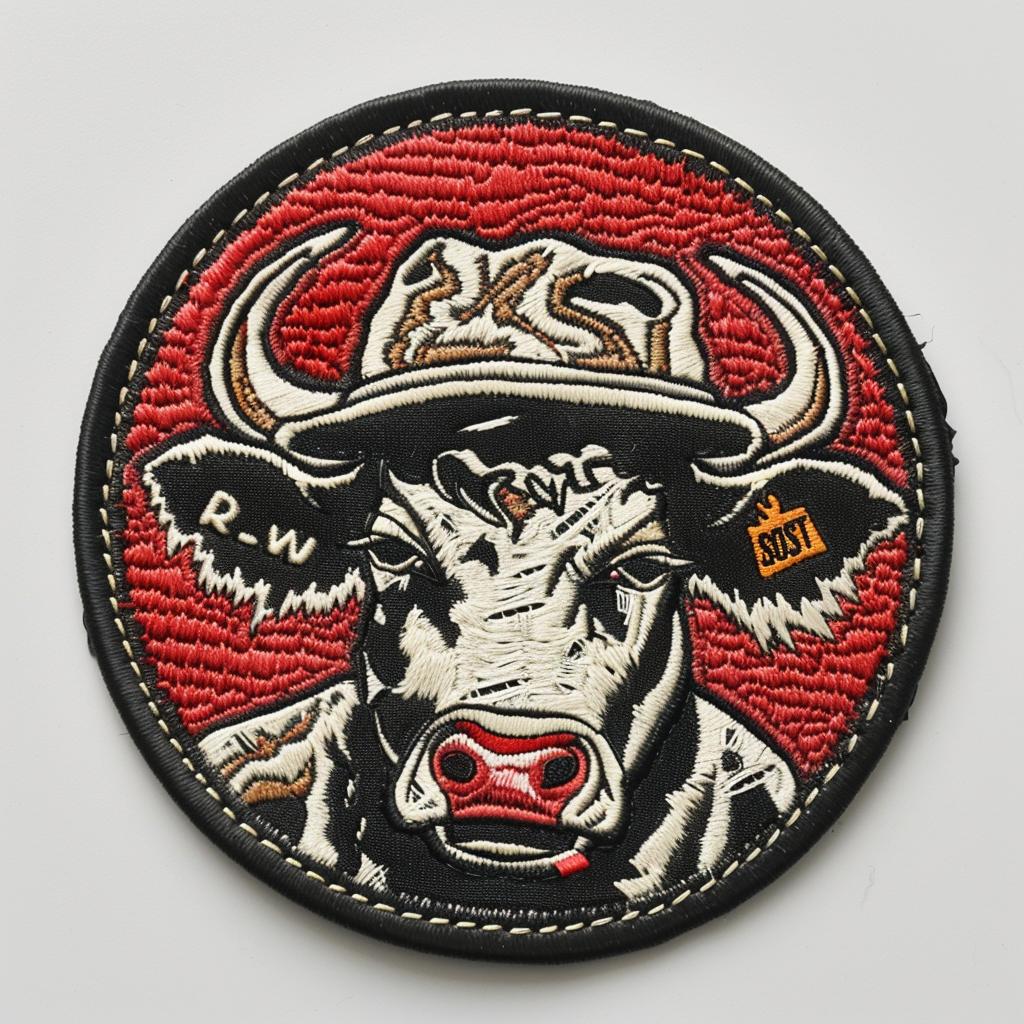 patch  bull  chenille  streetwear  angry  embroidery  colors  culture  simple  design 954956