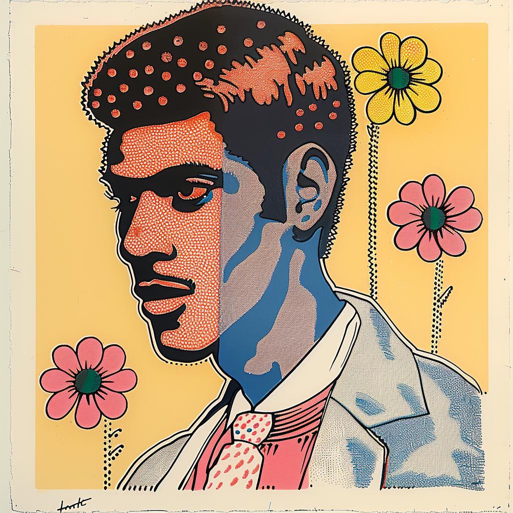man  flowers  hair  portrait  colorful  nature  art  whimsical  floral  expression 963297