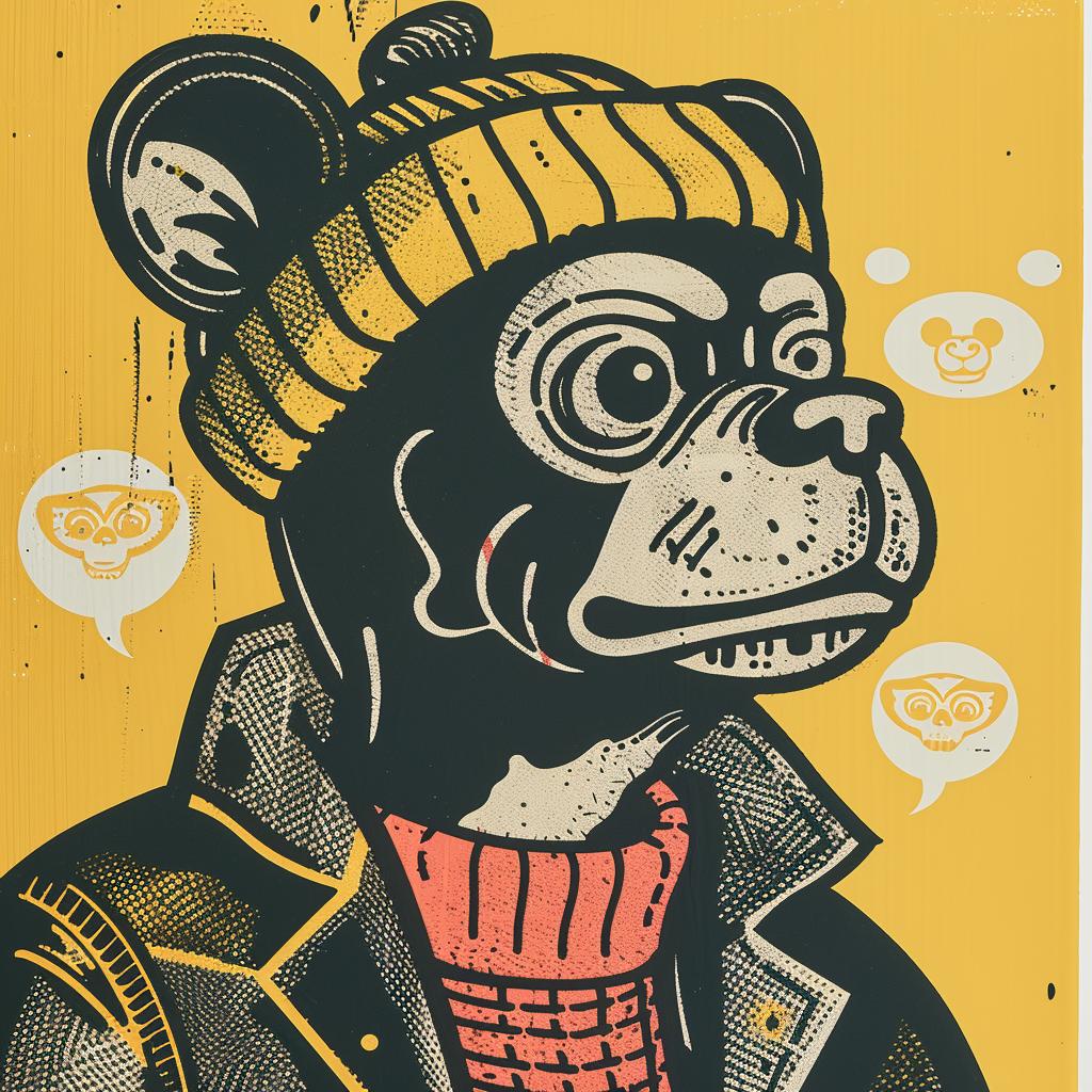 aggressive  streetwise  animal  knitcap  culture  minimal  bear  hat  scarf  poster 958094