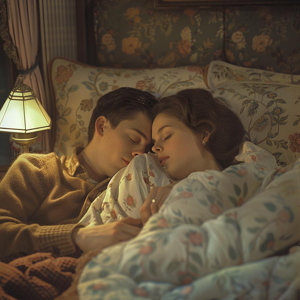 double  exposure  lifestyle  photo  technicolor  man  woman  bed  together  romantic 1027276