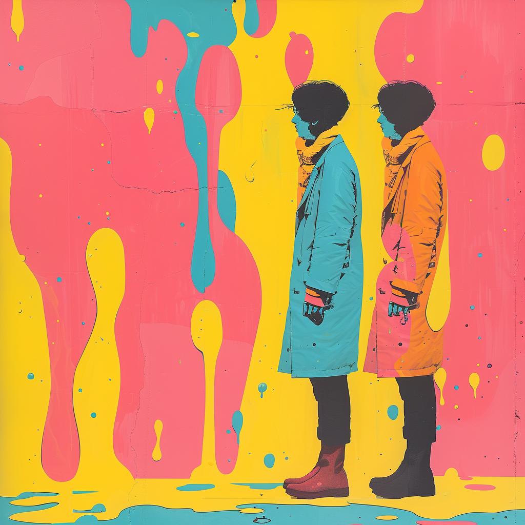 surreal  colorful  people  painting  artwork  album  cover  vibrant  creative  expression 1017355