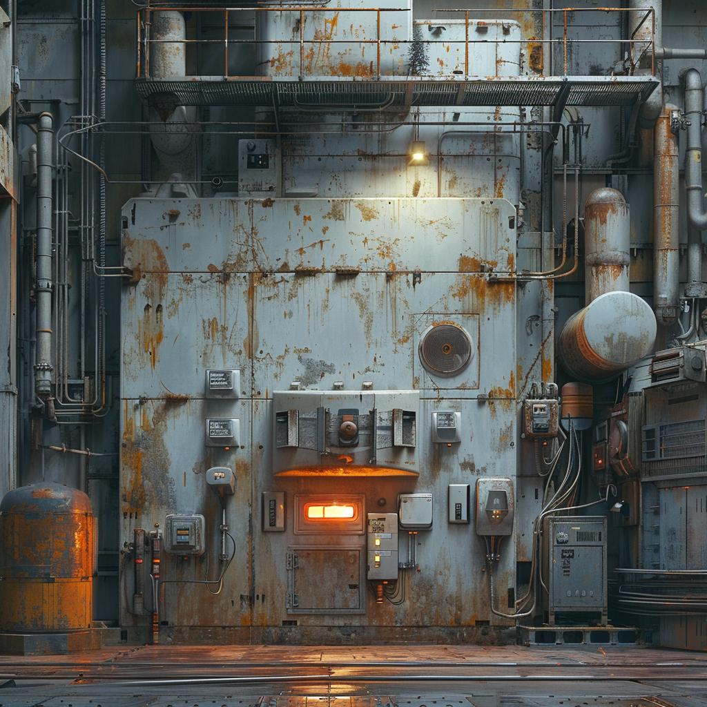 factory  pipes  metal  industrial  steel  photography  Chris Foss  Simon Stalenhag  interior  lighting 965113