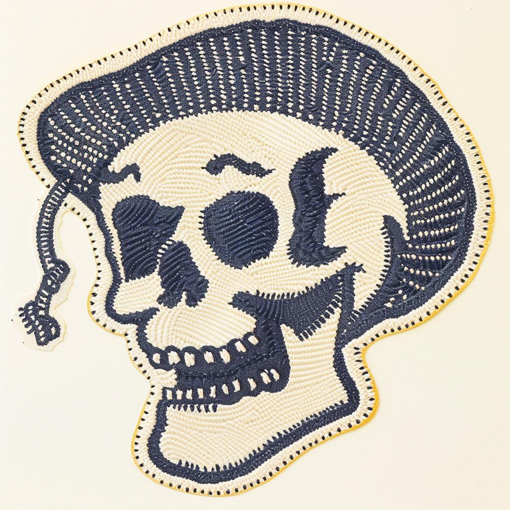 skull  patch  streetwear  chenille  hip-hop  minimal  symmetrical  embroidery  stitch  modern 961102