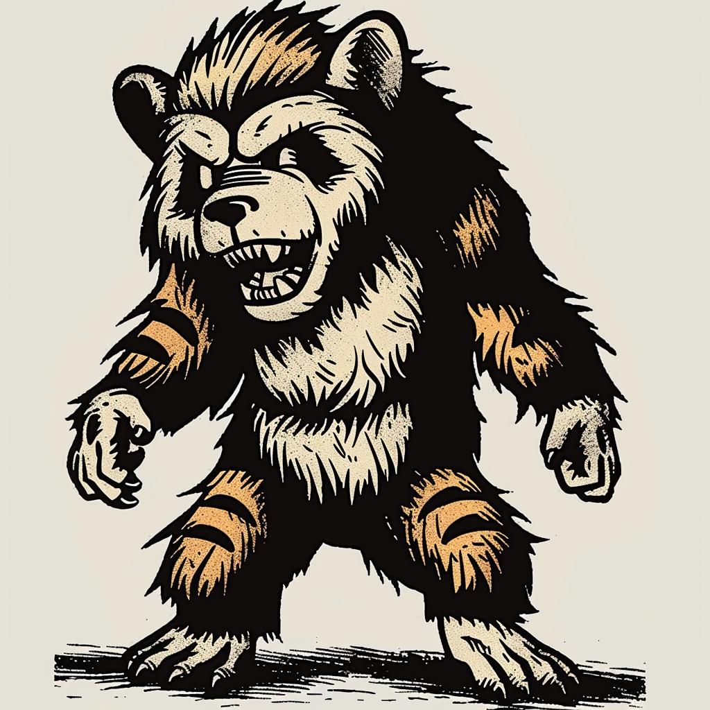 bear  illustration  open  mouth  animal  nature  wildlife  drawing  character  cute 1032586