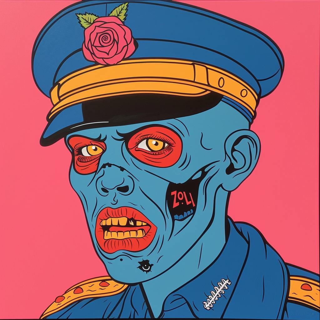 zombie  police  man  uniform  illustration  artwork  character  dark  grunge  creepy 972920