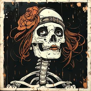 skeleton  rose  head  painting  todd  white  stylize  artwork  illustration  floral  mood 1064193