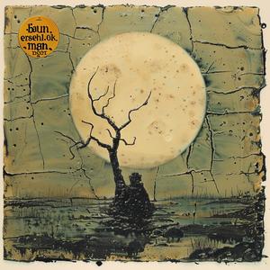 encaustic  paint  album  cover  moon  tree  Shaun  Tan  artwork  abstract 1067434