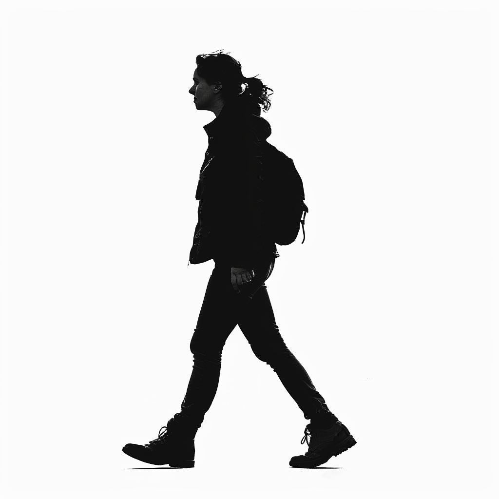 photography  silhouette  woman  walking  backlit  white  isolated  profile  abstract  minimal 953981