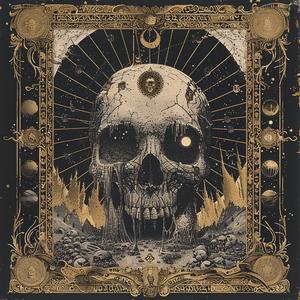 surreal  album  cover  dark  occult  symbolist  screenprint  black  mystery  Todd 1079109