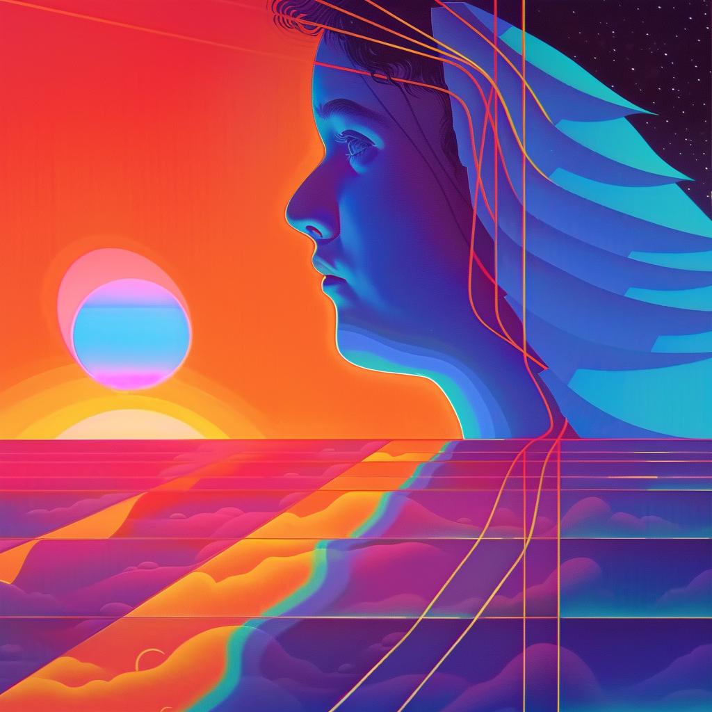 surreal  woman  sky  sunset  background  creative  album  cover  art  dreamlike 977873