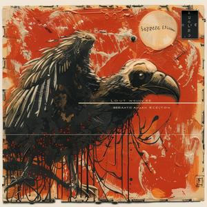 painting  crow  red  background  encaustic  details  art  style  visual  elements 1065454