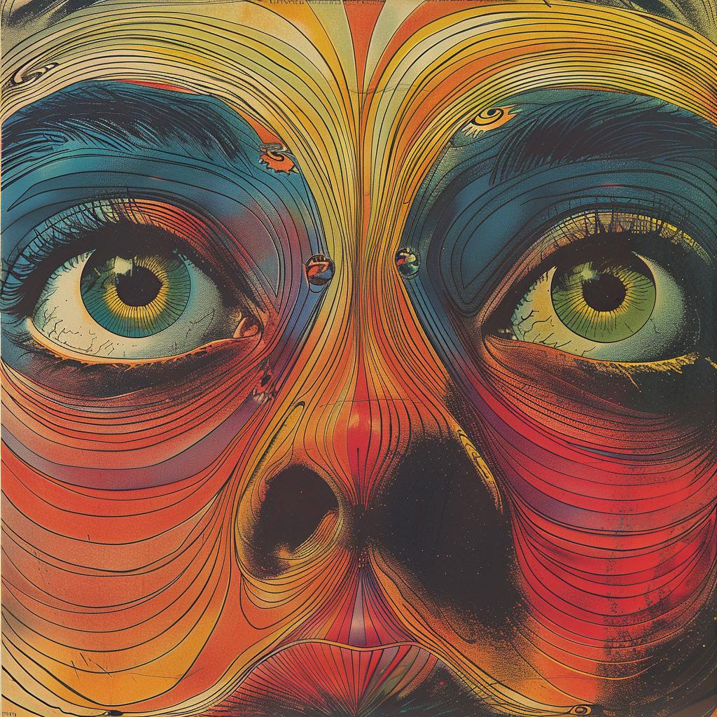 creative  surreal  album  cover  hyper-realistic  symbolist  illustration  vibrant  artwork  colorful 1026834