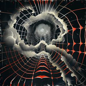 spider  web  red  black  colors  artsy  abstract  patterns  bold  design 1038897