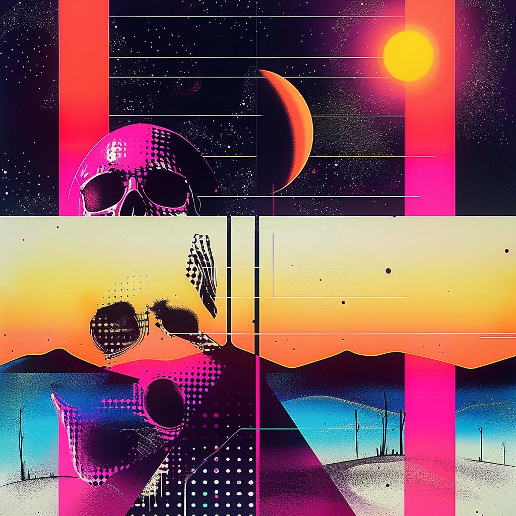 colorful  skull  sun  abstract  vibrant  psychedelic  naturalistic  artistic  bold  surreal 967810