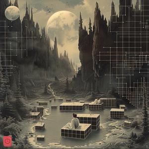 chromolithography  album  cover  art  moon  conceptual  design  illustration  music  graphic 1041034