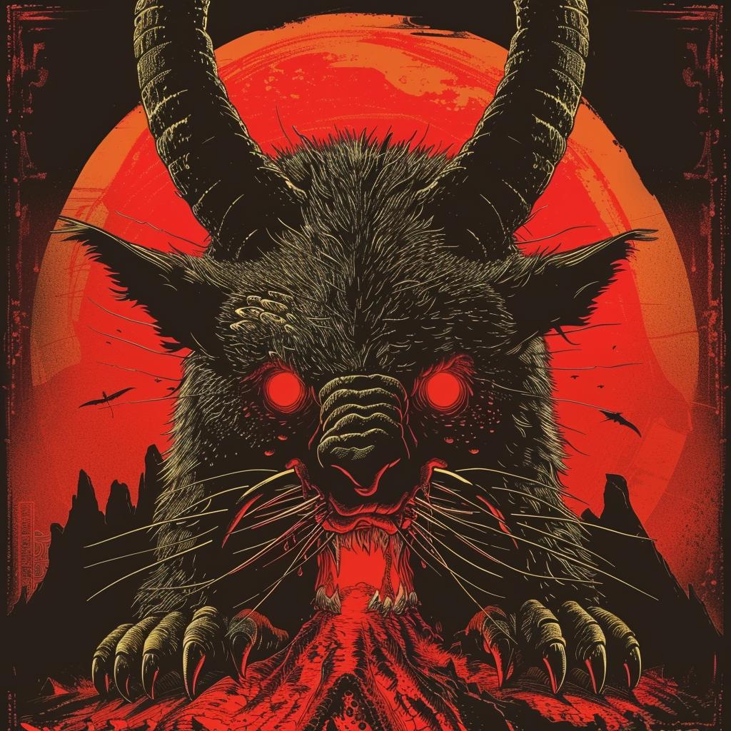 art  provocative  devil  poster  dark  spiritual  terror  occult  McFarlane  visual 936044